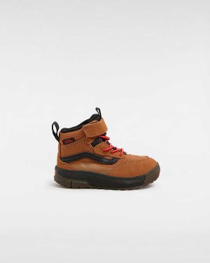 Kids' Vans MTE Mini Crest (1-4 Years) Hiking Boots Orange Malaysia | VN6123079