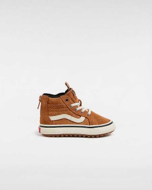 Kids' Vans MTE Sk8-Hi (1-4 Years) Sneakers Brown / Orange Malaysia | VN6813540