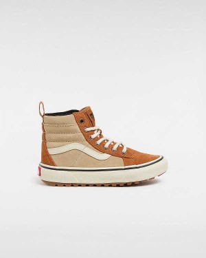 Kids' Vans MTE Sk8-Hi (4-8 Years) Sneakers Brown / Orange Malaysia | VN0327481