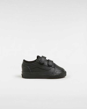 Kids' Vans Old Skool (1-4 Years) Sneakers Black Malaysia | VN9850746