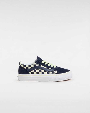 Kids' Vans Old Skool (4-8 Years) Sneakers Blue Malaysia | VN5760829