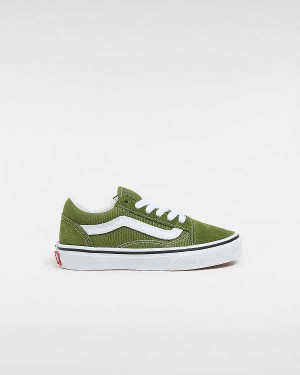 Kids' Vans Old Skool (4-8 Years) Sneakers Green Malaysia | VN7504293