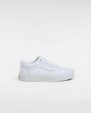 Kids' Vans Old Skool (4-8 Years) Sneakers White Malaysia | VN8579134