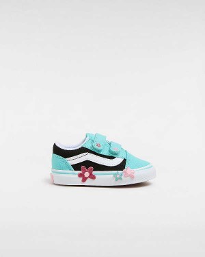 Kids' Vans Old Skool Hook and Loop Glitter (1-4 Years) Sneakers Multicolor Malaysia | VN0297658