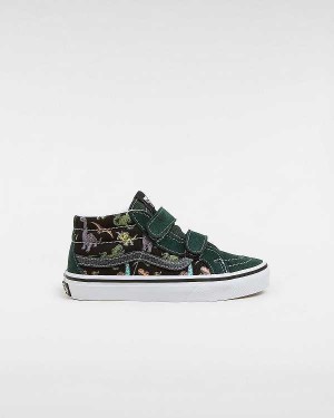 Kids' Vans Sk8-Mid Reissue Hook and Loop Glow (4-8 Years) Sneakers Multicolor Malaysia | VN8794316