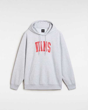 Men Vans Arched Hoodie Grey Malaysia | VN6793241