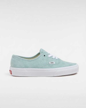 Men Vans Authentic Pig Suede Sneakers Blue Malaysia | VN2645078