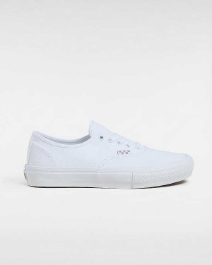 Men Vans Authentic Skate Shoes White Malaysia | VN0418796