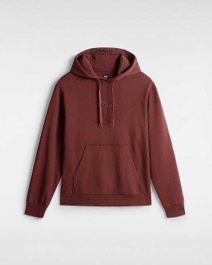 Men Vans Essential Relaxed Hoodie Brown Malaysia | VN0458793