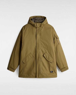 Men Vans Henrique Parka Jacket Brown Malaysia | VN5180976