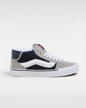 Men Vans Knu Mid Sneakers Grey Malaysia | VN5094132