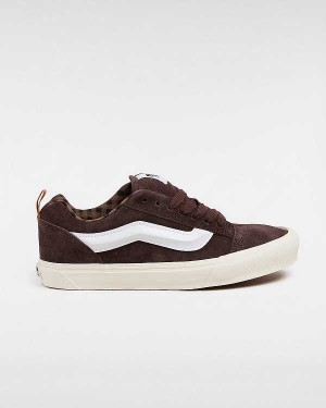 Men Vans Knu Skool Sneakers Brown Malaysia | VN7983406