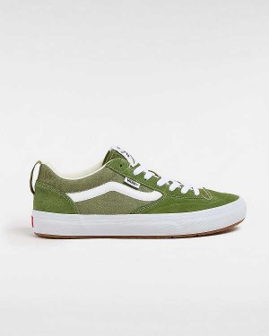 Men Vans Lizzie Low Skate Shoes Green / White Malaysia | VN7089453