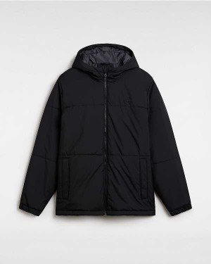 Men Vans MTE Norris Hooded Puffer Jacket Black Malaysia | VN0935421