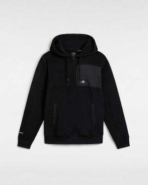 Men Vans MTE Polartec Hoodie Black Malaysia | VN4372105