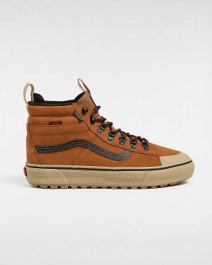 Men Vans MTE Sk8-Hi DR Waterproof Shoes Brown / Orange Malaysia | VN5289360