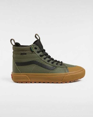 Men Vans MTE Sk8-Hi Waterproof Shoes Green Malaysia | VN5206794