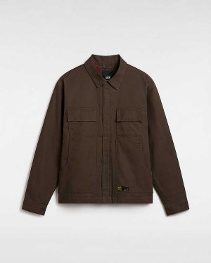 Men Vans McAvoy Insulated Station Jacket Brown Malaysia | VN3470895