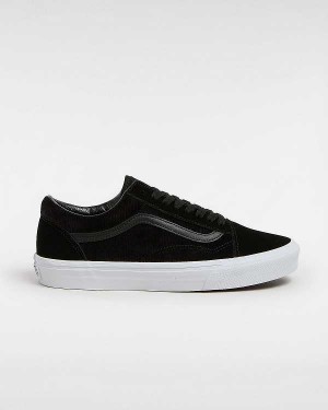 Men Vans Old Skool Pig Suede Sneakers Black Malaysia | VN1483970