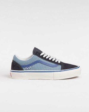 Men Vans Old Skool Skate Shoes Blue Malaysia | VN4238160