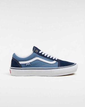 Men Vans Old Skool Skate Shoes Blue Malaysia | VN9407618