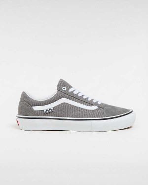 Men Vans Old Skool Skate Shoes Grey Malaysia | VN4653892