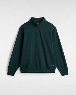 Men Vans Original Standards Loose Quarter Sweatshirt Green Malaysia | VN7320498