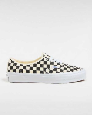 Men Vans Premium Authentic 44 Sneakers Black / White Malaysia | VN6571402