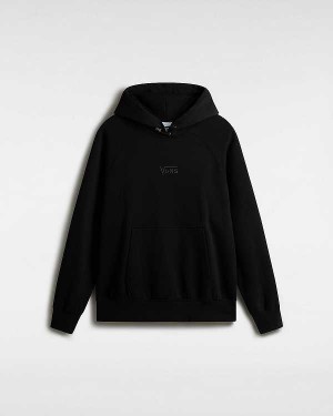 Men Vans Premium Logo Hoodie Black Malaysia | VN3164729