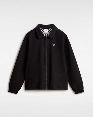 Men Vans Premium Reversible Station Jacket Black Malaysia | VN4795620