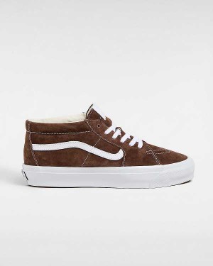 Men Vans Premium Sk8-Mid 83 Sneakers Brown Malaysia | VN3718045