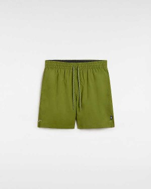 Men Vans Primary Solid Elastic Boardshorts Green Malaysia | VN2458769