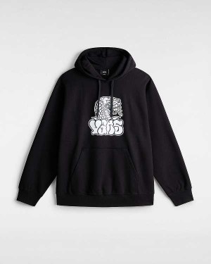 Men Vans Rattler Loose Hoodie Black Malaysia | VN5608497