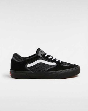 Men Vans Rowley Skate Shoes Black Malaysia | VN8257390