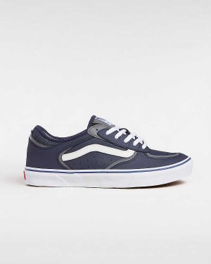 Men Vans Rowley Skate Shoes Blue Malaysia | VN0618593