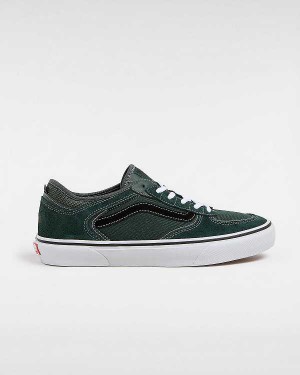 Men Vans Rowley Skate Shoes Green Malaysia | VN7023946