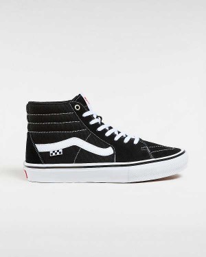 Men Vans Sk8-Hi Skate Shoes Black Malaysia | VN8359146