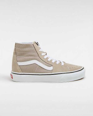 Men Vans Sk8-Hi Tapered Sneakers Beige Malaysia | VN7503169