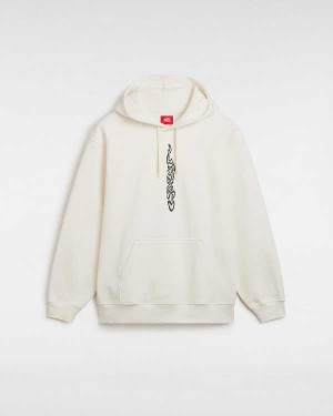 Men Vans Skate Blurb Hoodie White Malaysia | VN2980153