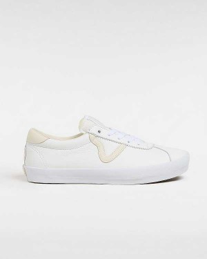 Men Vans Skate Sport Sneakers White / Beige Malaysia | VN2385914