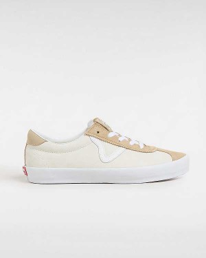 Men Vans Sport Low Suede Sneakers Beige Malaysia | VN9082713