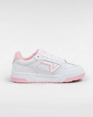 Men Vans Upland Sneakers White / Pink Malaysia | VN5639410