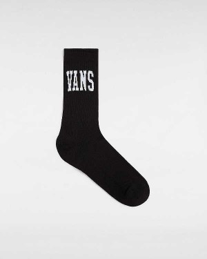 Unisex Vans Arched Crew (1 Pair) Socks Black Malaysia | VN2385471