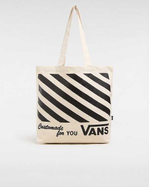 Unisex Vans Box Logo Tote Bag Beige Malaysia | VN4780396