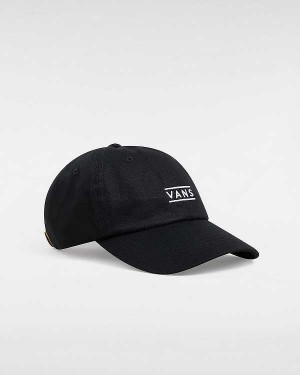 Unisex Vans Half Box Curved Bill Jockey Hats Black Malaysia | VN9058176