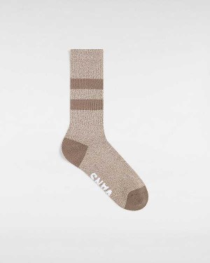 Unisex Vans Original Crew (1 Pair) Socks Brown Malaysia | VN3280764