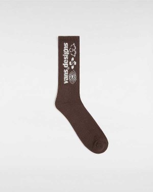 Unisex Vans Pursuit Crew (1 Pair) Socks Brown Malaysia | VN6813472