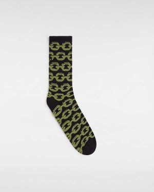 Unisex Vans Skate Chain Crew (1 Pair) Socks Black Malaysia | VN2781945