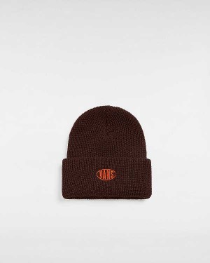 Unisex Vans Spray On Cuff Beanie Brown Malaysia | VN2830957