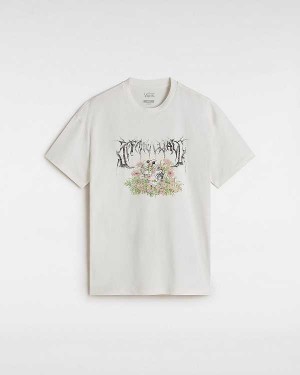 Women Vans Birdbath T Shirts White Malaysia | VN2695173